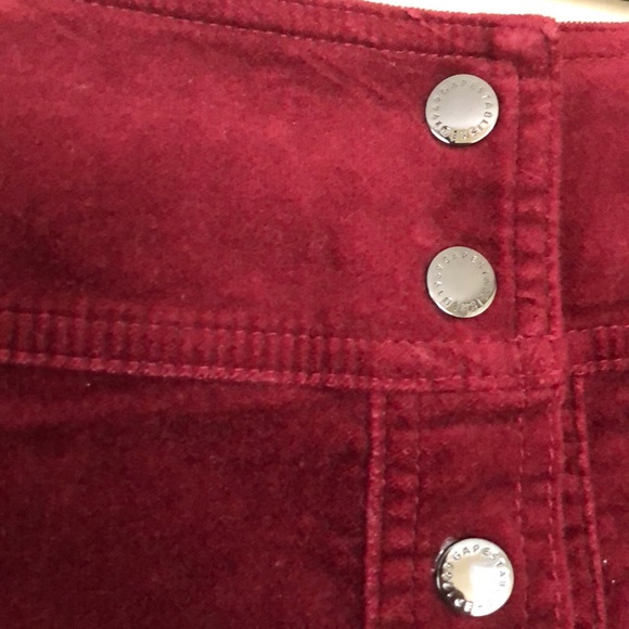 Gap Button front Faux Velvet Skirt - Picture 2 of 5